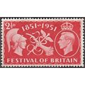 1951 George VI. Festival of Britain. 2.1/2d Val...