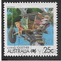 AUS 1988 25c 'LIVING TOGETHER - HOUSING' FINE U...