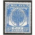 Kedah 1950 SG83 15c Ultramarine Mounted Mint . ...
