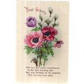 BEST WISHES.. used vintage birthday postcard 19...