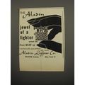 1950 Aladin Cigarette Lighter Ad - The Aladin jewel of a lighter