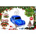 GREAT GIFT BLUE VW BEETLE VOLKSWAGEN CHRISTMAS ...