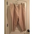 Roz & Ali Women's Plus Capri Pants Size 24 Beige