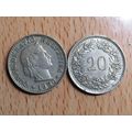 Switzerland 1950 20 Rappen Coin