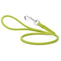 Dog Pet Round Leather Leash W1/2" - L48", Green