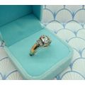 Natural Pink Spinel and Topaz Gold Plated 925 S...