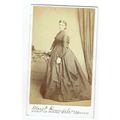 Victorian cdv photo woman Margaret Humphrey sta...