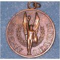 Vintage Deco I 35W League Bronze Sport Medal Jo...