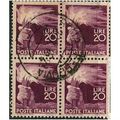 1945/1948 Michel 697 - fine used (o) - block of 4