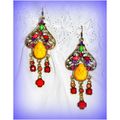 Sale Tibetan Hill Tribe Style Crystal Bronze Ho...