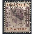 Cyprus 1924 SG106 1pi Purple & Chestnut Fine Us...