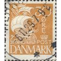 DENMARK, SHIP, Caravel, brown 1927, 30ore
