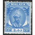 Pahang 1950 Definitive Issue 20c Bright Blue SG...