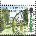 JERSEY, Cemetery, Trinity Church, green 1993, Bailiwick paid, #3