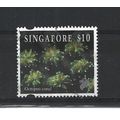 Singapore.SG753 $10 Octopus coral.Fine Used.Jul25b