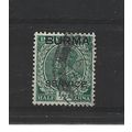Burma.O2 1/2a Green.Fine Used.Jul25b