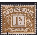 GB 1968 QE2 1/-d Ochre Postage Due Used SG D74 ...