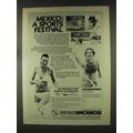 1977 AeroMexico Airline Ad - A Sports Festival