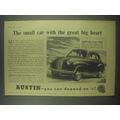 1954 Austin A30 2-door Seven Car Ad - The small car with the great big heart