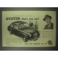1954 Austin A30 2-door Seven Car Ad - I've got good reasons for saying Austin -