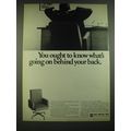 1968 Art Metal Knoll 900 Chairs Ad - You ought to know what's going on behind