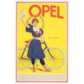 Opel Bicycles Cycle Old Poster German Bike Adve...