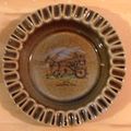 Vintage Wade Irish Daunting Car Ashtray Green 4...