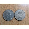Denmark 1965 1 Krone Coin