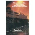RAILADVERT BRITISH RAILWAYS SEALINK CARD NO10547471 POST INC.