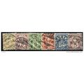 1882/1899 6 different values - #472 fine used (o)