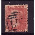 GREAT BRITAIN 1858-79 QV SG44 1d RED BROWN PLAT...