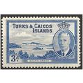 Turks & Caicos Islands 1950 S226 3d Bright Blue...