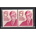1305E 15c Oliver Holmes Very Fine MNH Dry Gum C...