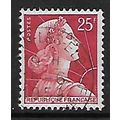FRANCE 1955 25F RED FRANCE SG 1238C FINE USED