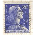 France 1957 - 20f blue - "France" - used 2