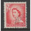 NEW ZEALAND 1953 QEII 3d VERMILION SG 727 FINE ...