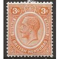 British Honduras 1933 SG129 3c Orange Mounted M...