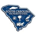 South Carolina the Palmetto State Map Fridge Ma...