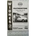 1987 programme Widnes v. Featherstone Rovers