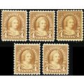 585, Mint F-VF NH FIVE PO FRESH Stamps CV $187....