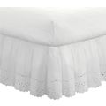 Fresh Ideas Ruffled Eyelet Bed Skirt-18" Drop-7...