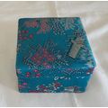 Vintage Silk Embroidered Sturdy Chinese Box (8c...