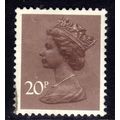 GB 1976 QE2 20p Dull Purple Machin 2 Bands Used...