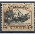 Cook Islands 1931 SG101 2d Black & Brown Mounte...