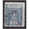 Mi 82 x: 25 h. pale blue Definitive Stamp: Poli...