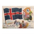 FLAGS OF THE WORLD NO 17 ICELAND A&BC card