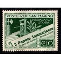 San Marino 1943 Paper Production 10c MNG Stamp