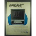 1967 Burroughs Input and Display Systems Ad - Faster