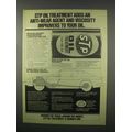 1981 STP Oil Treatment Ad - Anti-Wear Agent