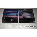 1984 Peugeot 305 GT Estate Car Ad - Open Up on the Road